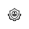 Security Services Icon. Flat Design