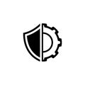 Security Settings Icon. Flat Design