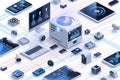Security setups integrate surveillance and protection encryption, using security concepts that authorize viewing and management, e