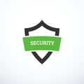 Security shield icon. Vector illustration Royalty Free Stock Photo