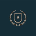 Security shield icon. Vector illustration Royalty Free Stock Photo