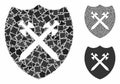 Security shield Mosaic Icon of Tremulant Parts