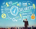 Security Shield Protection Privacy Network Concept Royalty Free Stock Photo
