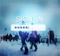 Security Sign Log In Up Password Secret Concept Royalty Free Stock Photo