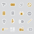 Security stickers eps10 Royalty Free Stock Photo