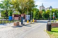 Security system with automatic barriers at the entrace to parking lots in Alba Iulia, 2020