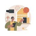 Security systems design abstract concept vector illustration.