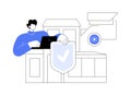 Security systems design abstract concept vector illustration.