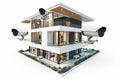 Security systems integrate privacy measures with smart network operations for enhanced communicative surveillance, utilizing video