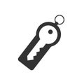 Security token line icon on white backgraund. Key icon Royalty Free Stock Photo