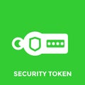 Security token vector icon Royalty Free Stock Photo