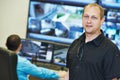 Security video surveillance chief Royalty Free Stock Photo