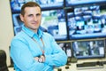 Security video surveillance chief Royalty Free Stock Photo