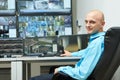 Security video surveillance chief Royalty Free Stock Photo