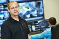 Security video surveillance chief Royalty Free Stock Photo