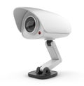 Security white camera surveillance 3D. Safety