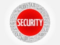 SECURITY word cloud collage Royalty Free Stock Photo