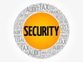 SECURITY word cloud collage Royalty Free Stock Photo