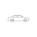 sedan outline icon. Element of car type icon. Premium quality graphic design icon. Signs and symbols collection icon for websites