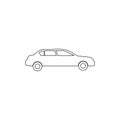 sedan outline icon. Element of car type icon. Premium quality graphic design icon. Signs and symbols collection icon for websites