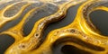 Sedate marco black and gold gold in turbulence pattern in agate.