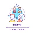 Sedatives concept icon