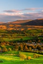 Sedbergh - small town at sunset Royalty Free Stock Photo