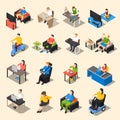 Sedentary Life Icon Set