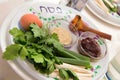 Seder plate vor passover holiday