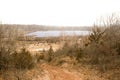 Sediment dam of glacial Lake Hitchcock in Rocky Hill Connecticut Royalty Free Stock Photo