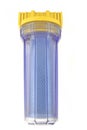 Sediment Water Filter Cartridge In Transparent Plastic Container Royalty Free Stock Photo