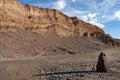 Sedimentary rock formations in the Atacama Desert - Chile Royalty Free Stock Photo