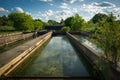 Sedimentation Tanks at Abandoned Sewage Treatment Plant