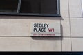 Sedley Place name sign, London