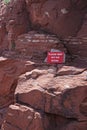 Sedona, Arizona: Please keep off the rocks Royalty Free Stock Photo