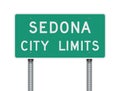 Sedona City Limits road sign Royalty Free Stock Photo