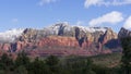 Sedona Red Rocks with Snow Timelapse