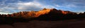 Sedona Red Rocks Sunset Panorama Royalty Free Stock Photo