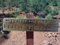 Sedona Trail Templeton Trail or Cathedral Rock Sign
