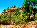 Sedona Wild Landscape with red rocks Royalty Free Stock Photo
