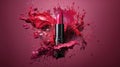 Seductive and colorful lipstick colors. Lip care and coloring. Lipstick sexiness Royalty Free Stock Photo