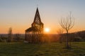 See-through church Borgloon Royalty Free Stock Photo