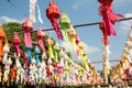 See the lantern in Yeepeng festival. The festival of Chiangmai Royalty Free Stock Photo