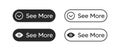 See more vector icon set. View all button symbol. Eyes vector sign Royalty Free Stock Photo