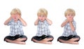 See no evil, Hear no evil, Speak no evil Royalty Free Stock Photo