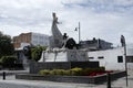 Right side view of the monument to Rodolfo Gaona in LeÃÂ³n Guanajuato Royalty Free Stock Photo