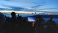 see the sunrise at Penanjakan Bromo, Asia. Royalty Free Stock Photo