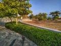 Seeb beach walking park, Muscat Oman Royalty Free Stock Photo