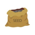 seed bag. Vector illustration decorative design Royalty Free Stock Photo