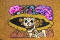 Seed catrina, Day of the dead in tepoztlan near cuernavaca, morelos, mexico